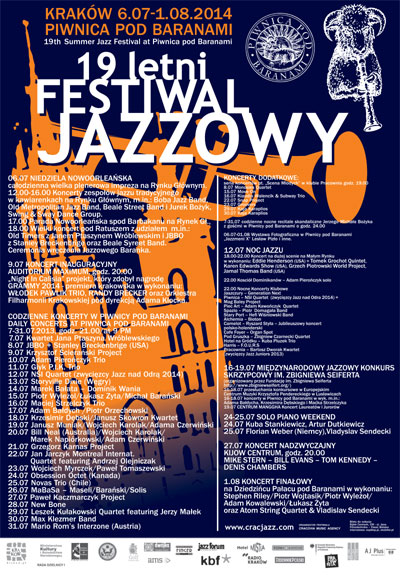 XIX Letni Festiwal Jazzowy w Piwnicy pod Baranami